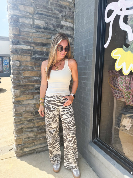 ZEBRA PRINT PANTS