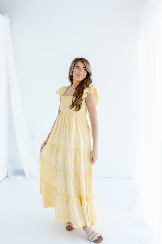 ALL THE YELLOW MAXI DRESS