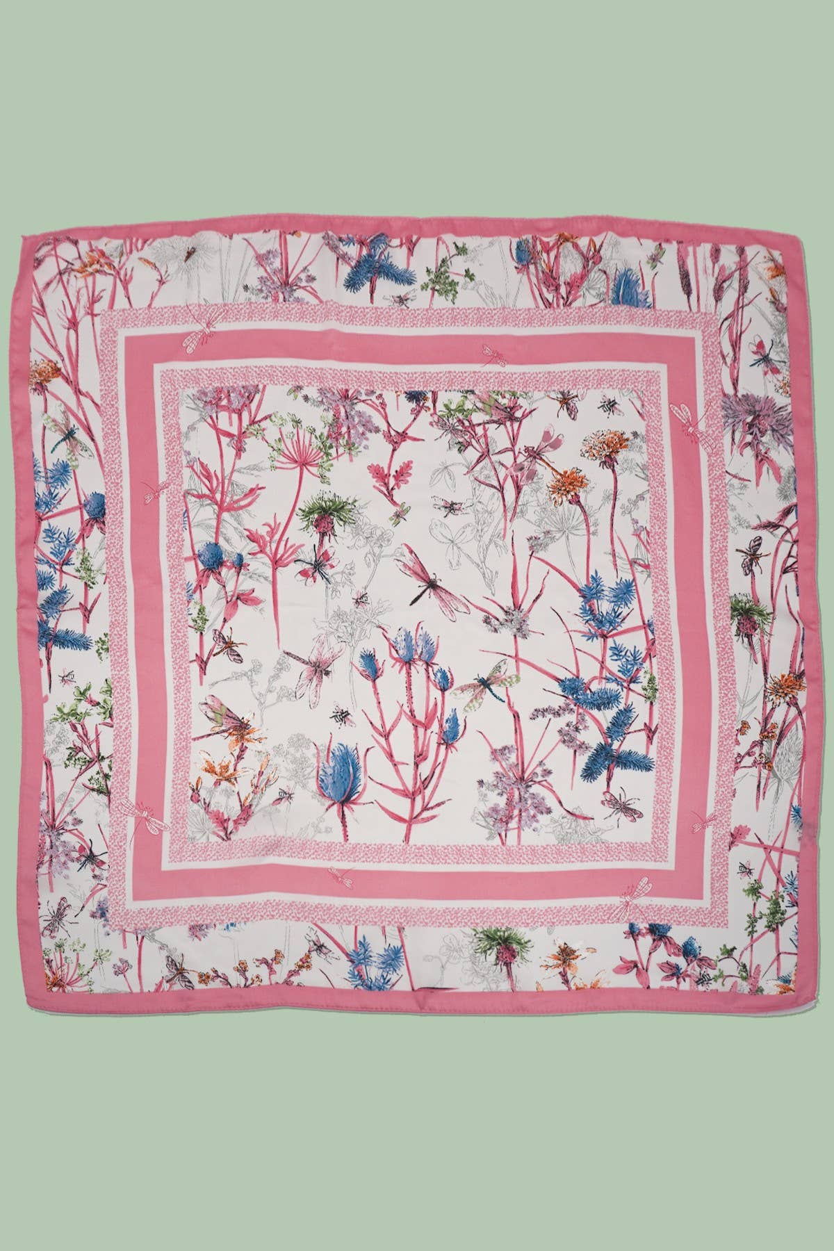 LARGE PRINT SILKY FEEL BANDANA SCARF | 40SC673