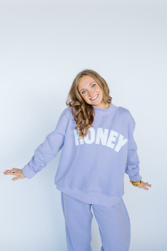 HONEY LAVENDER MOCKNECK