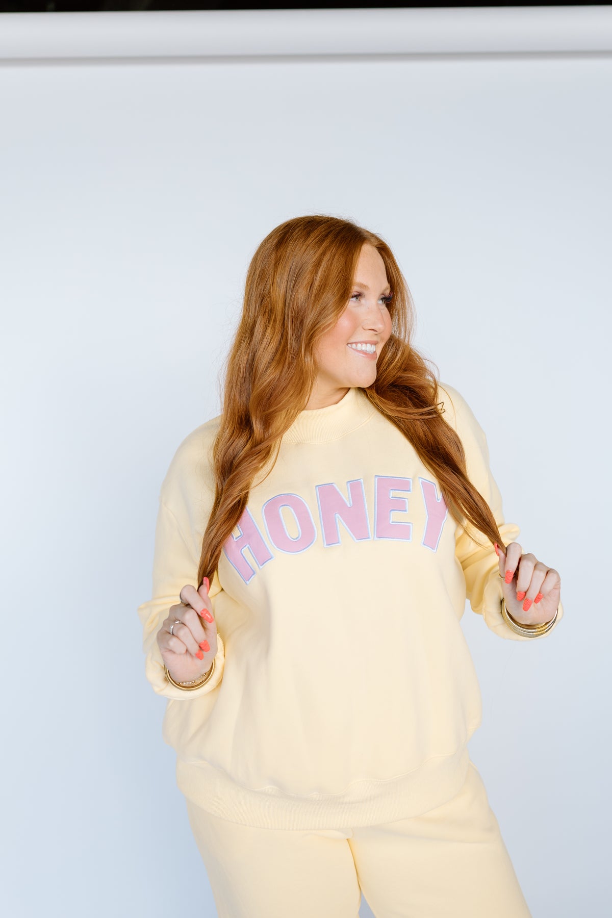 HONEY YELLOW AND PINK MOCKNECK