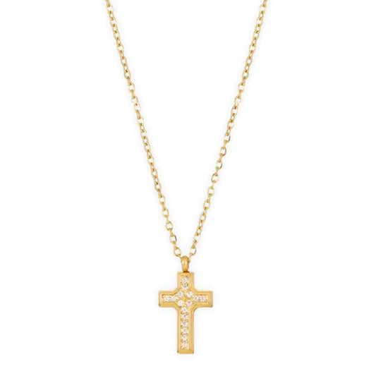 Wyatt Mini Cross Pendant Necklace
