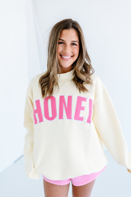 HONEY YELLOW AND PINK MOCKNECK