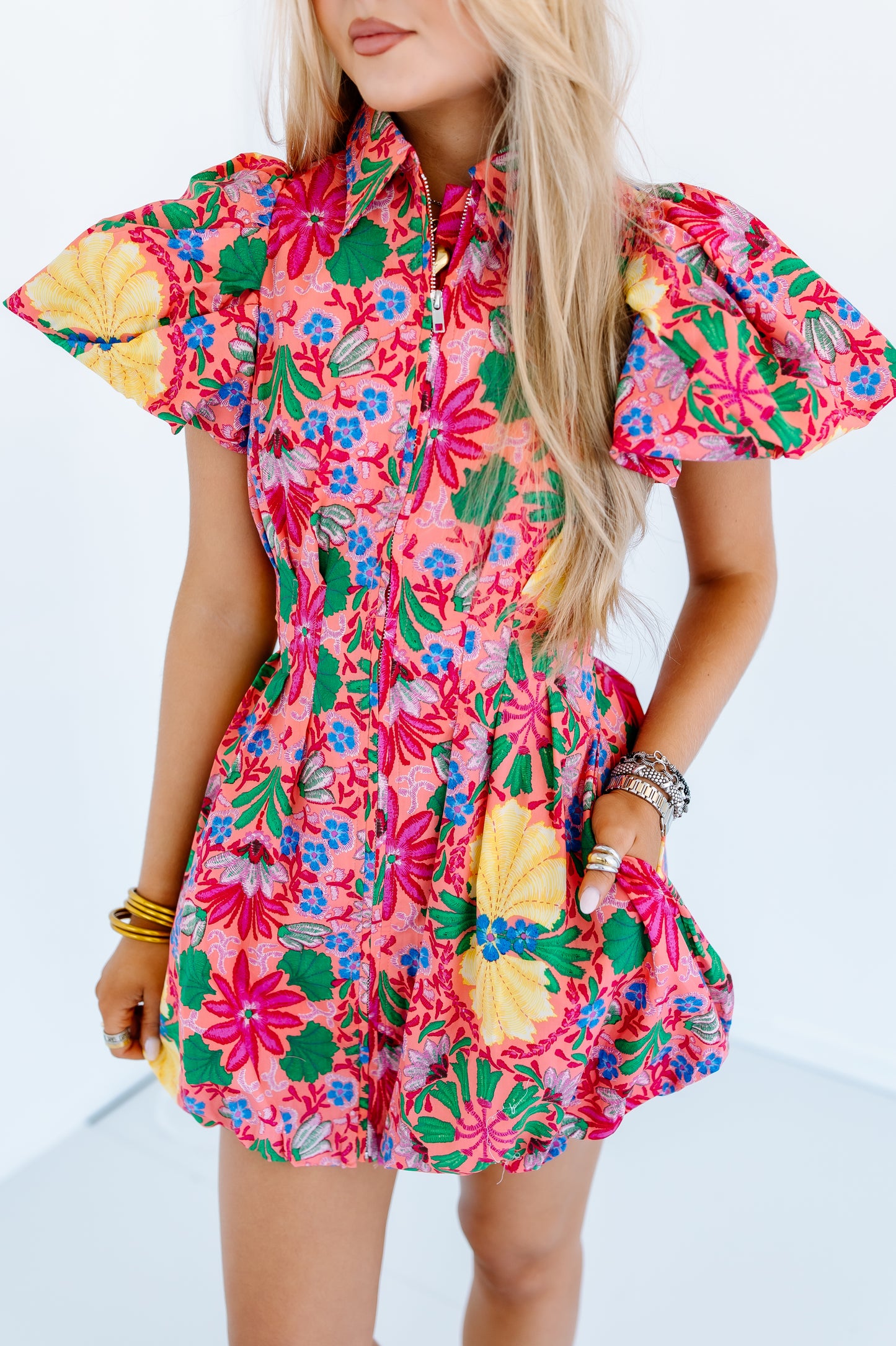 GINA FLORAL MINI DRESS