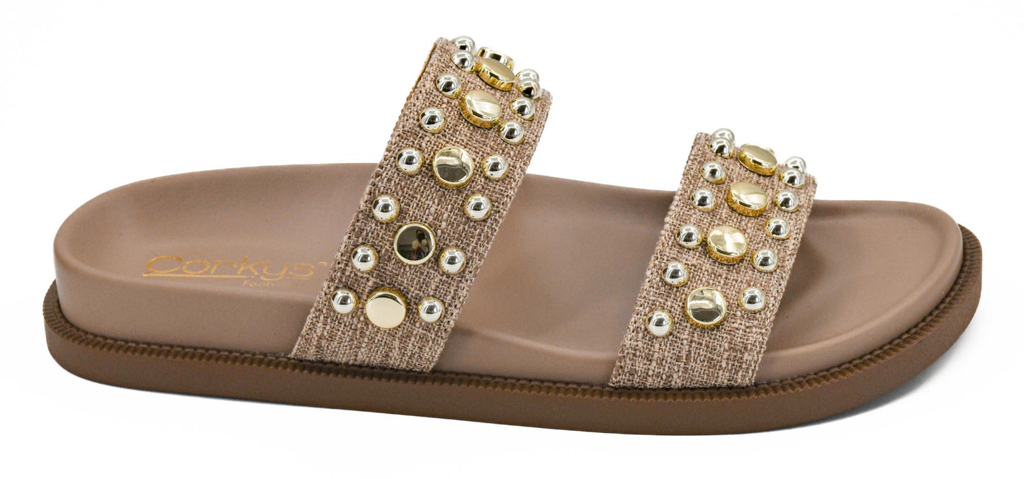 HAVE A SEAT GOLD SANDALS