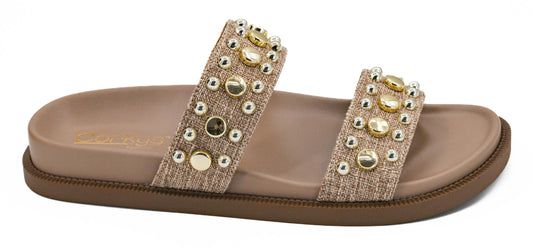HAVE A SEAT GOLD SANDALS