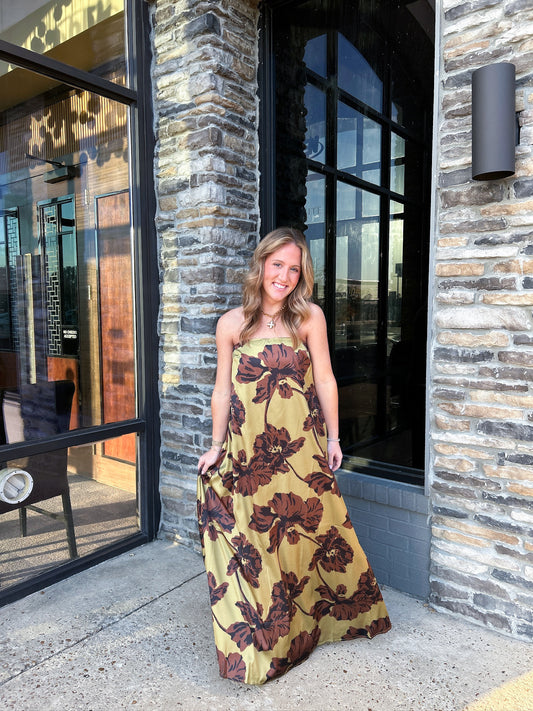 ALL FAIR FLORAL MIDI DRESS