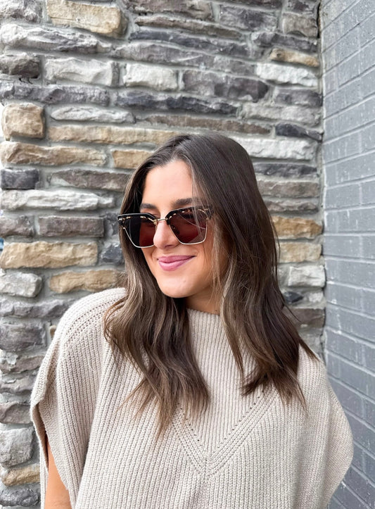 CAPRI ESPRESSO TORTOISE SUNGLASSES