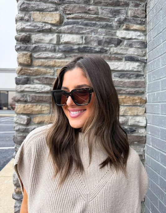 AMARA ESPRESSO TOROTOISE SUNGLASSES