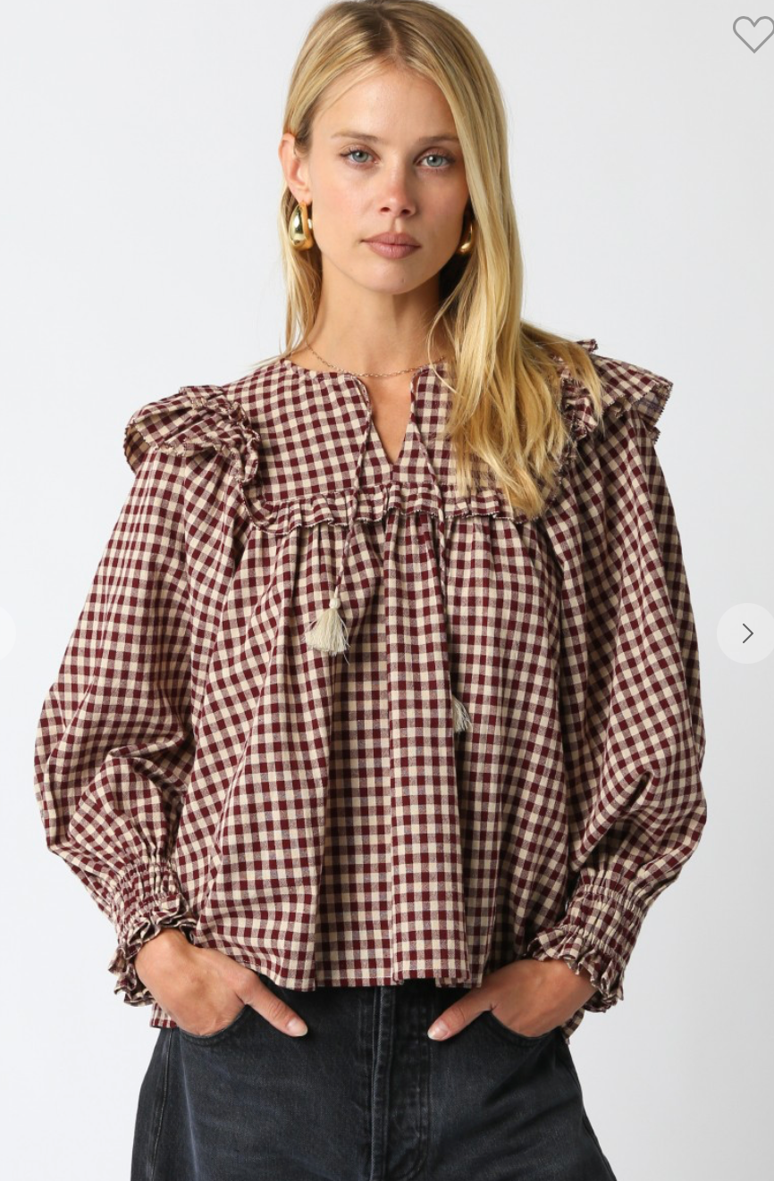 TEAGAN GINGHAM TOP