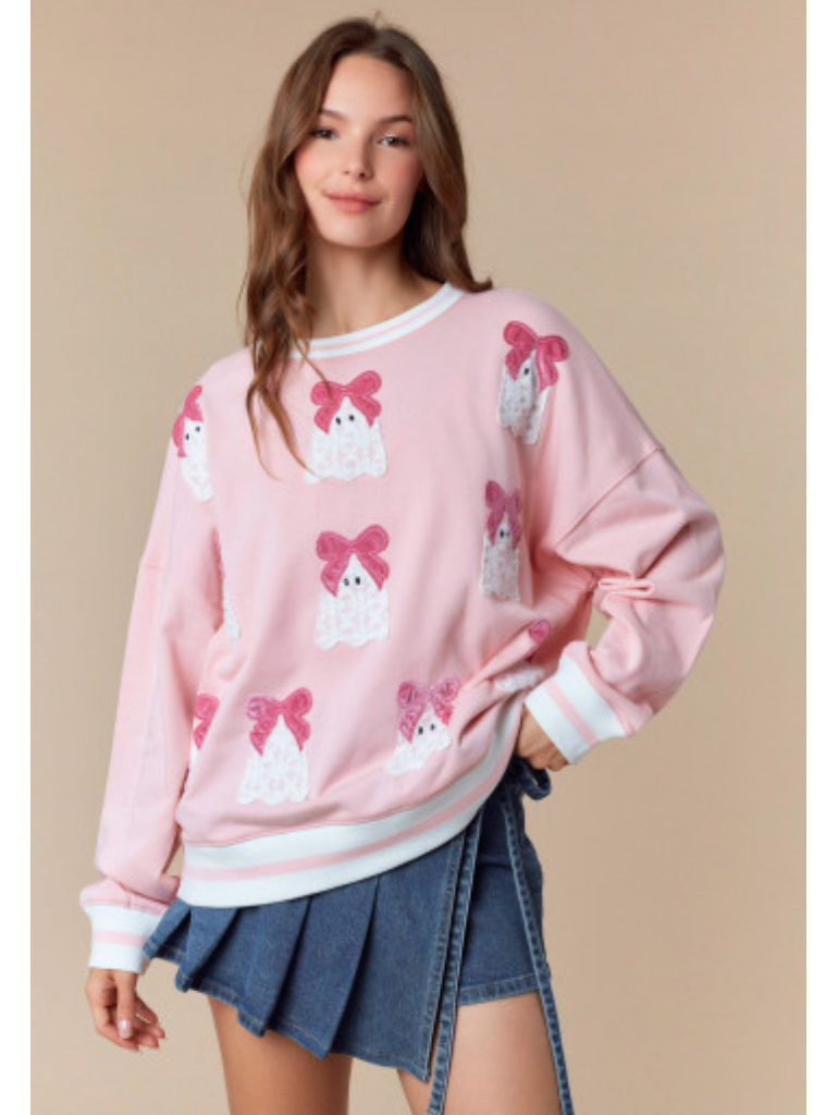 BOOS AND BOWS SWEATSHIRT