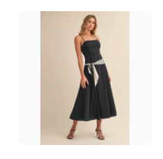 ANYTHING BUT BASIC MIDI DRESS