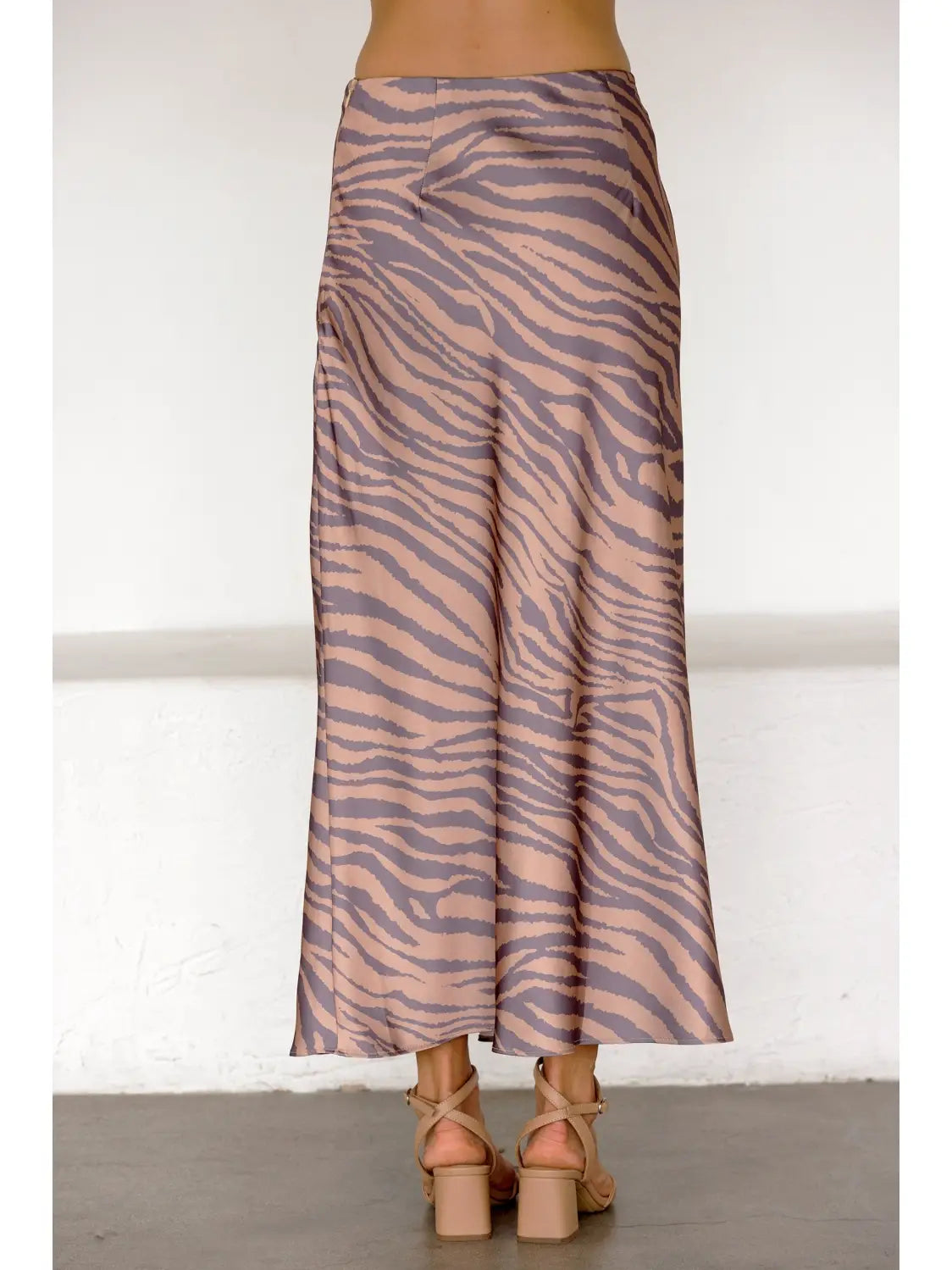 ZEBRA PRINT MAXI SKIRT