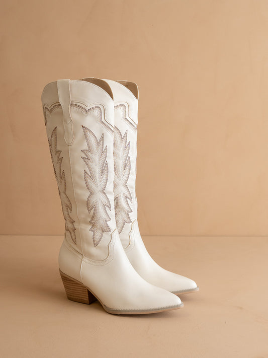 THE AINSLEY EMBROIDERED COWBOY BOOTS