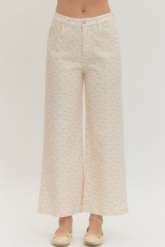 FLORAL PRINT FULL LENGTH PANTS