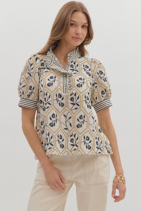 STAY BY MY SIDE FLORAL BLOUSE