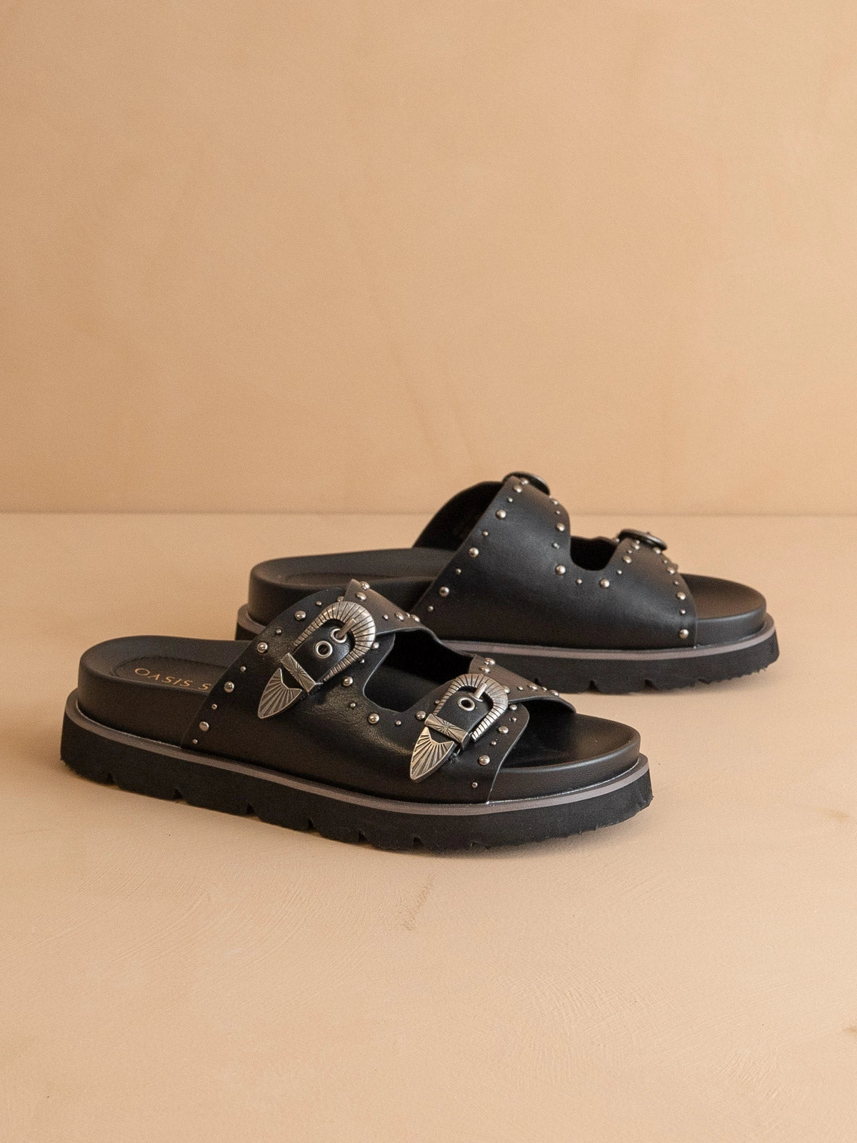 THE EFFIE BLACK WESTERN BUCK SLIDES